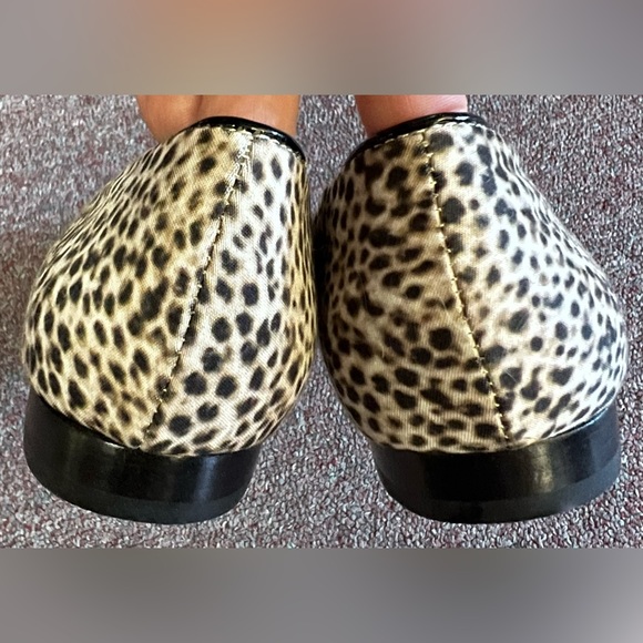 Julianne Hough Shoes Womens 8B Casual Slip On Ballet Brown Fabric Cap Toe - Picture 4 of 6